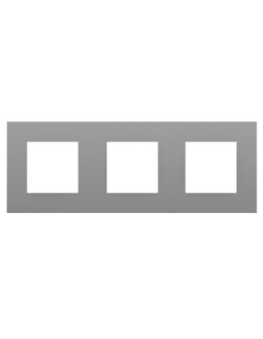Marco 3 elementos Efapel 45930 T AL Quadro 45 aluminio