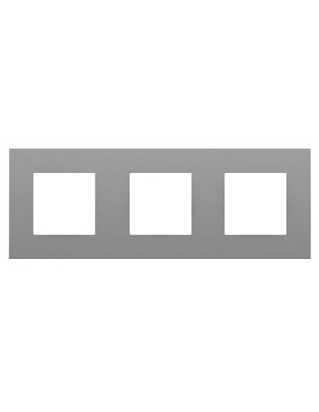 Marco 3 elementos Efapel 45930 T AL Quadro 45 aluminio
