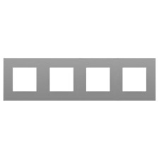 Marco 4 elementos Efapel 45940 T AL Quadro 45 aluminio