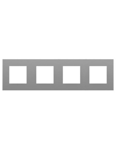 Marco 4 elementos Efapel 45940 T AL Quadro 45 aluminio