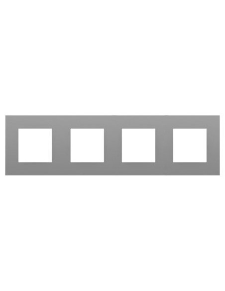 Marco 4 elementos Efapel 45940 T AL Quadro 45 aluminio