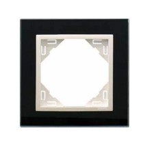 Marco 1 elemento Efapel 90910 TEG Logus 90 cristal negro hielo