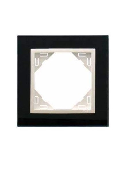 Marco 1 elemento Efapel 90910 TEG Logus 90 cristal negro hielo