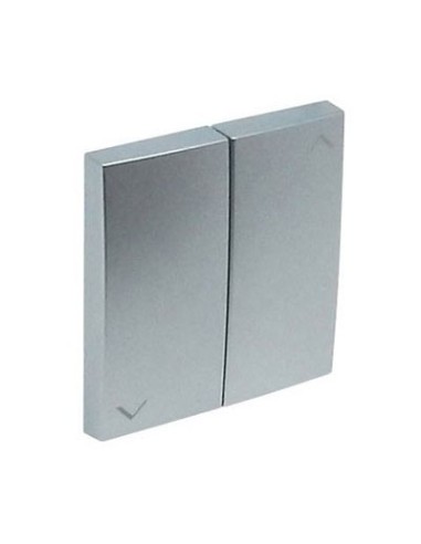 Tecla doble pulsador persianas Efapel 90612 TAL Logus 90 aluminio