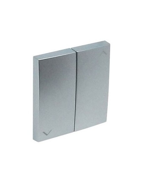 Tecla doble pulsador persianas Efapel 90612 TAL Logus 90 aluminio