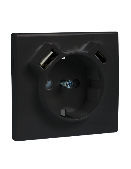 Tapa Schuko Usb 90630TPM Efapel Logus 90