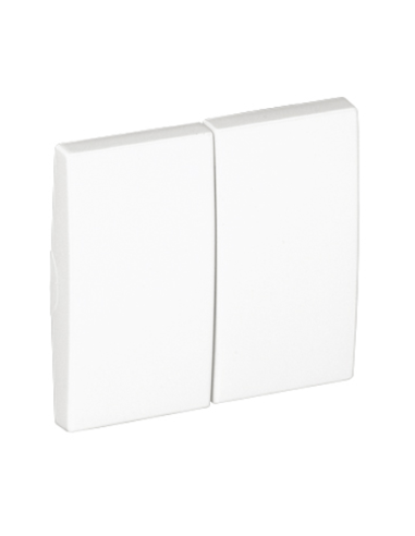 Tecla doble cruzamiento EFAPEL 50614 TBR Apolo 5000 blanco