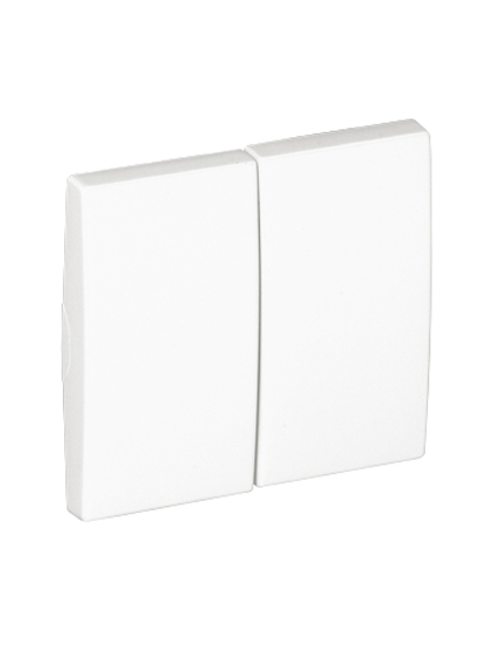 Tecla doble cruzamiento EFAPEL 50614 TBR Apolo 5000 blanco