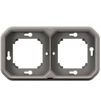 Marco Legrand Plexo 069683L 2 elementos empotrar gris