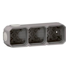 Marco Legrand Plexo 069680L superficie 3 elementos gris