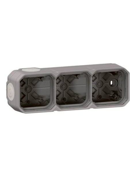 Marco Legrand Plexo 069680L superficie 3 elementos gris