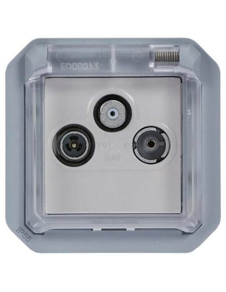 Base antena TV/SAT Legrand Plexo 069558L gris