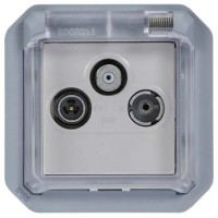 Base antena TV/SAT Legrand Plexo 069558L gris