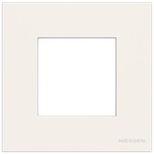 Niessen Zenit N2271 BL Marco 1 elemento 2 módulos blanco efecto flotante