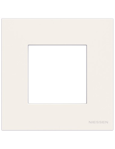 Niessen Zenit N2271 BL Marco 1 elemento 2 módulos blanco efecto flotante