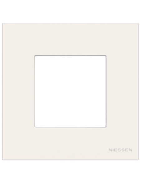 Niessen Zenit N2271 BL Marco 1 elemento 2 módulos blanco efecto flotante
