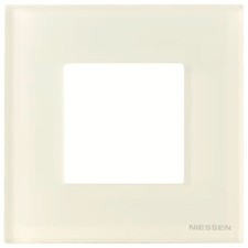 Niessen Zenit N2271 CB Marco 1 elemento 2 módulos cristal blanco efecto flotante