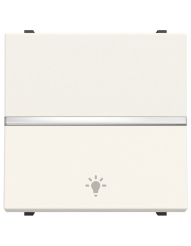 OFERTA! Pulsador grabado luz Niessen Zenit N2204.2 BL modulo ancho blanco