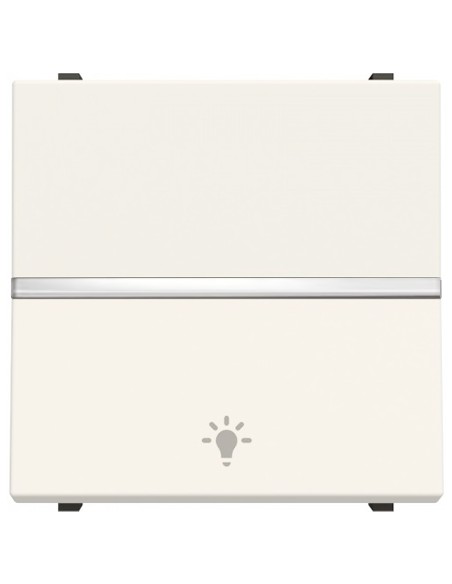 OFERTA! Pulsador grabado luz Niessen Zenit N2204.2 BL modulo ancho blanco