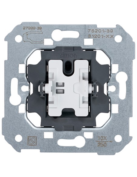 Conmutador 10AX Simon 75201-39 con embornamiento rápido