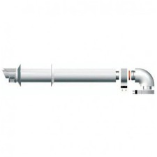 Kit de salida de humos horizontal Ariston Ø 60/100 toma de análisis para calentador estanco