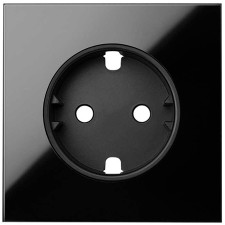 SIMON 10000041-138 Tapa para base enchufe schuko negro brillante SIMON 100