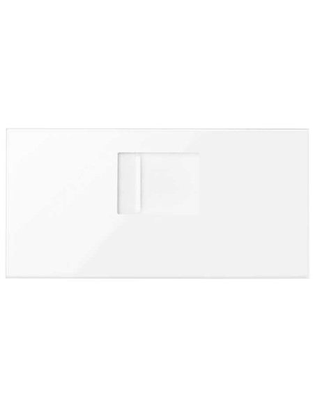 SIMON 10000005-130 Tapa voz y datos con guardapolvo 1 conector RJ45 blanco brillante SIMON 100