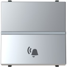 Niessen Zenit N2204 PL Pulsador grabado campana modulo ancho plata