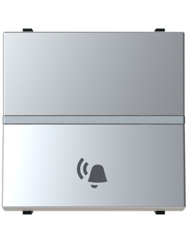 Niessen Zenit N2204 PL Pulsador grabado campana modulo ancho plata