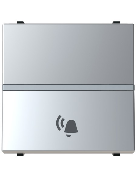 Niessen Zenit N2204 PL Pulsador grabado campana modulo ancho plata