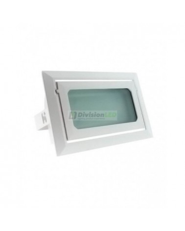 Foco proyector rectangular 40W empotrable- ¡en 360°! - DivisionLED