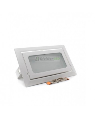 Foco proyector rectangular 40W empotrable- ¡en 360°! - DivisionLED