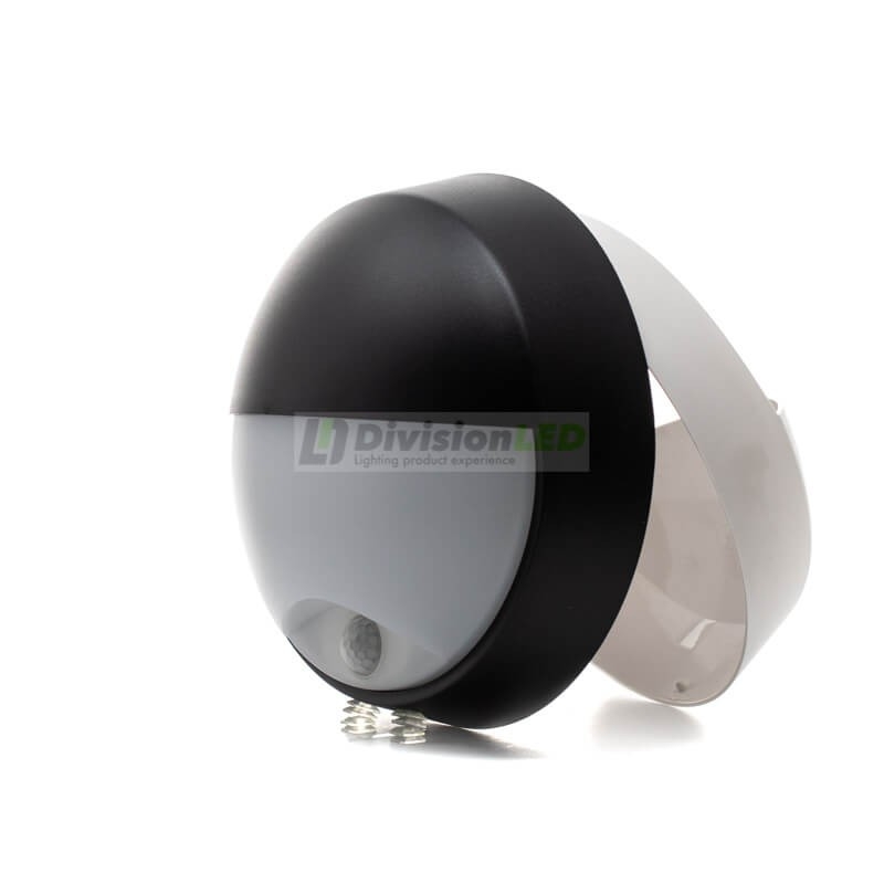 Plafón circular exterior sensor 10W IP54 - ¡imagen en 360°! - DivisionLED