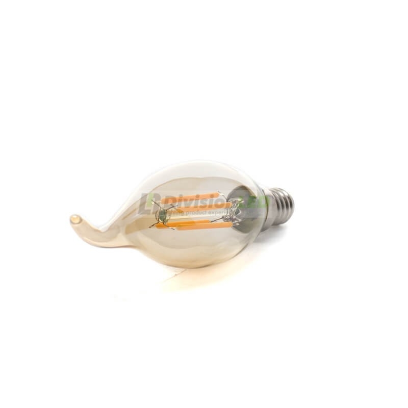 Bombilla LED filamento llama E14 - ¡descúbrela en 360°! - DivisionLED
