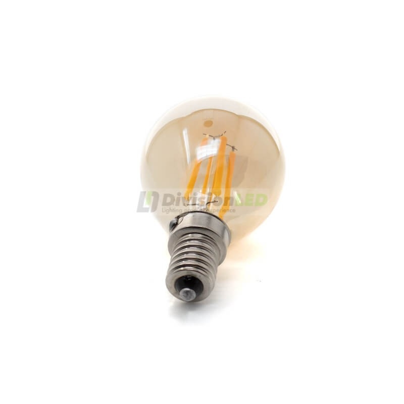 Bombilla LED filamento esférica E14 - ¡descúbrela en 360°! - DivisionLED