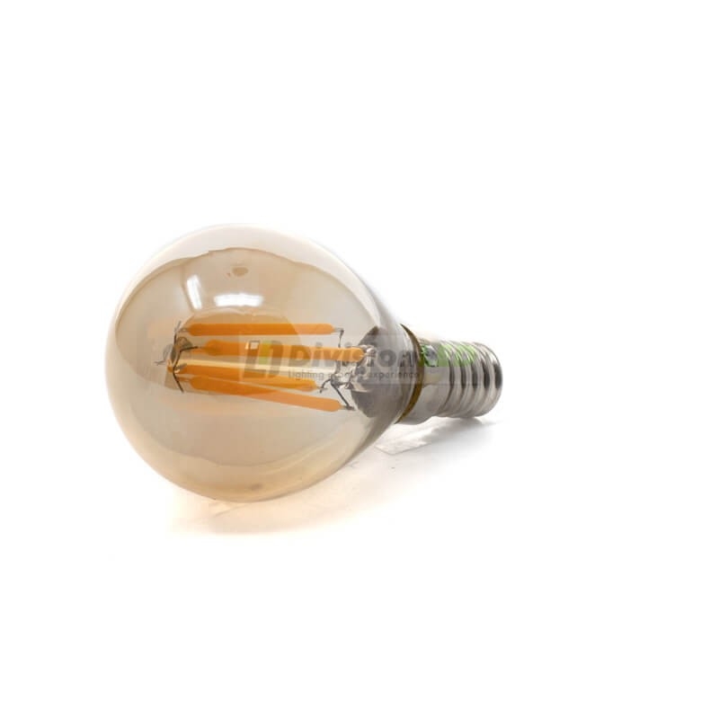 Bombilla LED filamento esférica E14 - ¡descúbrela en 360°! - DivisionLED