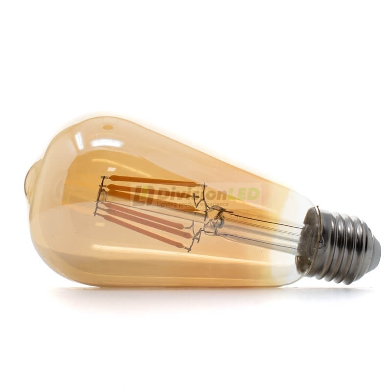 Bombilla LED filamento ST64 E27 - ¡descúbrela en 360°! - DivisionLED