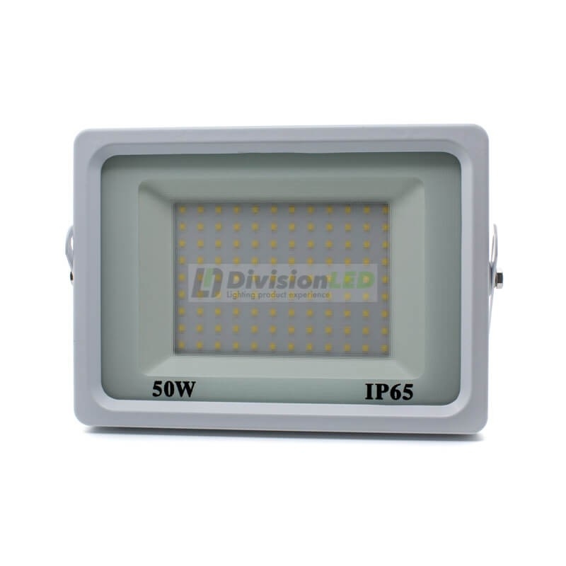Proyector LED SuperSlim 50W blanco - ¡imagen en 360°! - DivisionLED
