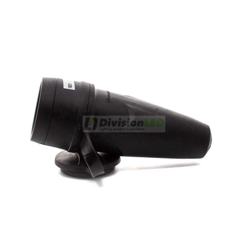 Base móvil caucho tapa IP44 16A 250V negra - ¡en 360°! - DivisionLED