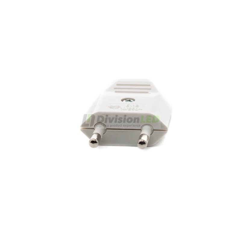 Clavija bipolar 10A 250V - ¡descúbrela en 360°! - DivisionLED