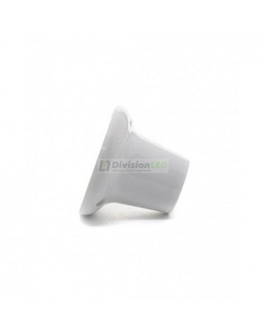 Portalámparas superficie liso E27 blanco - ¡imagen en 360°! - DivisionLED