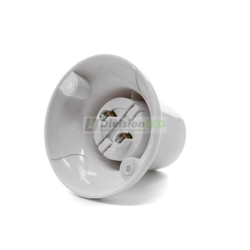 Portalámparas superficie liso E27 blanco - ¡imagen en 360°! - DivisionLED