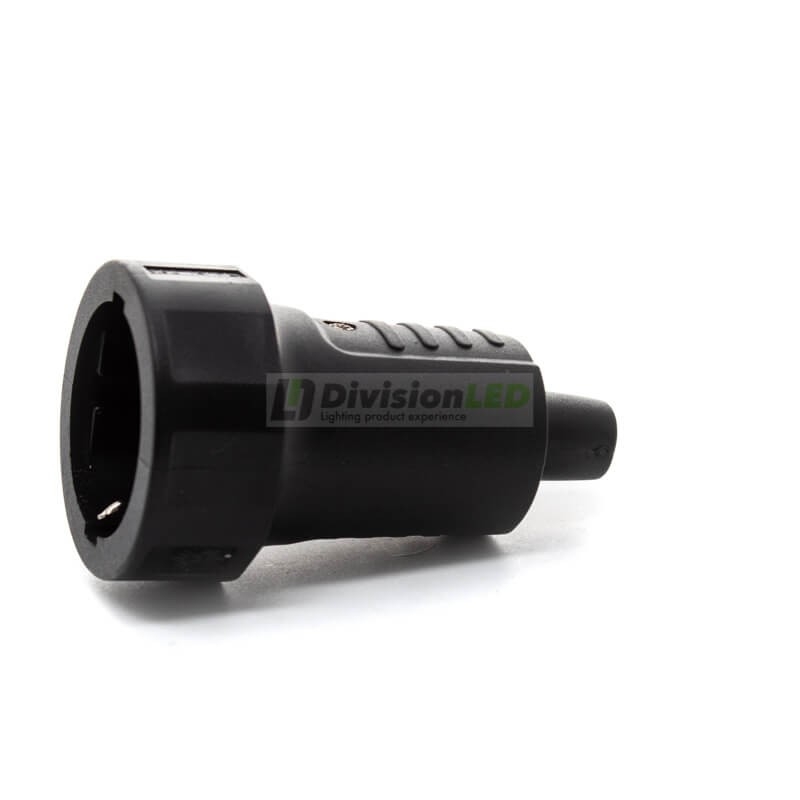 Base móvil caucho 16A 250V negra - ¡descúbrela en 360°! - DivisionLED