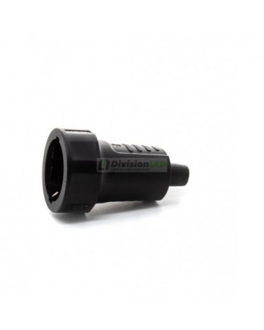 Base móvil caucho 16A 250V negra - ¡descúbrela en 360°! - DivisionLED