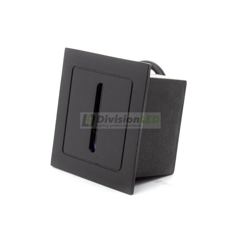 Baliza LED empotrable cuadrada line 3W -¡imagen en 360°! - DivisionLED