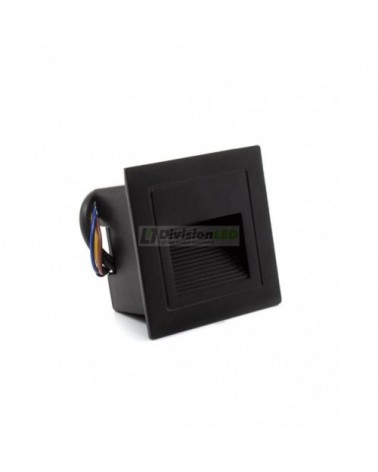 Baliza LED empotrable cuadrada 3W -¡imagen en 360°! - DivisionLED