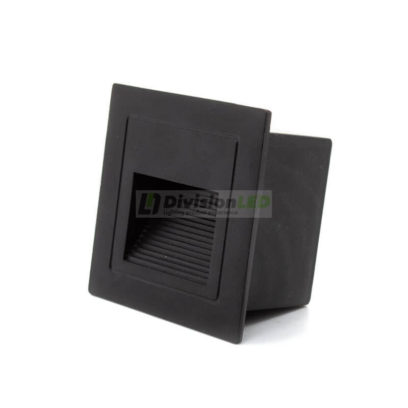 Baliza LED empotrable cuadrada 3W -¡imagen en 360°! - DivisionLED