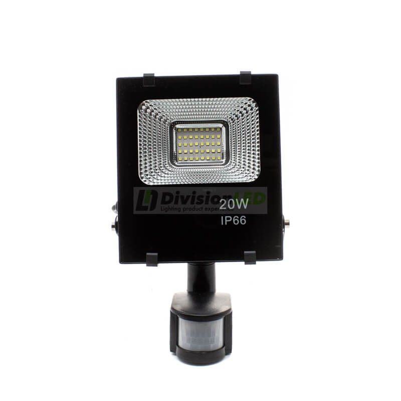 Proyector LED con detector 20W - ¡descúbrelo en 360°! - DivisionLED