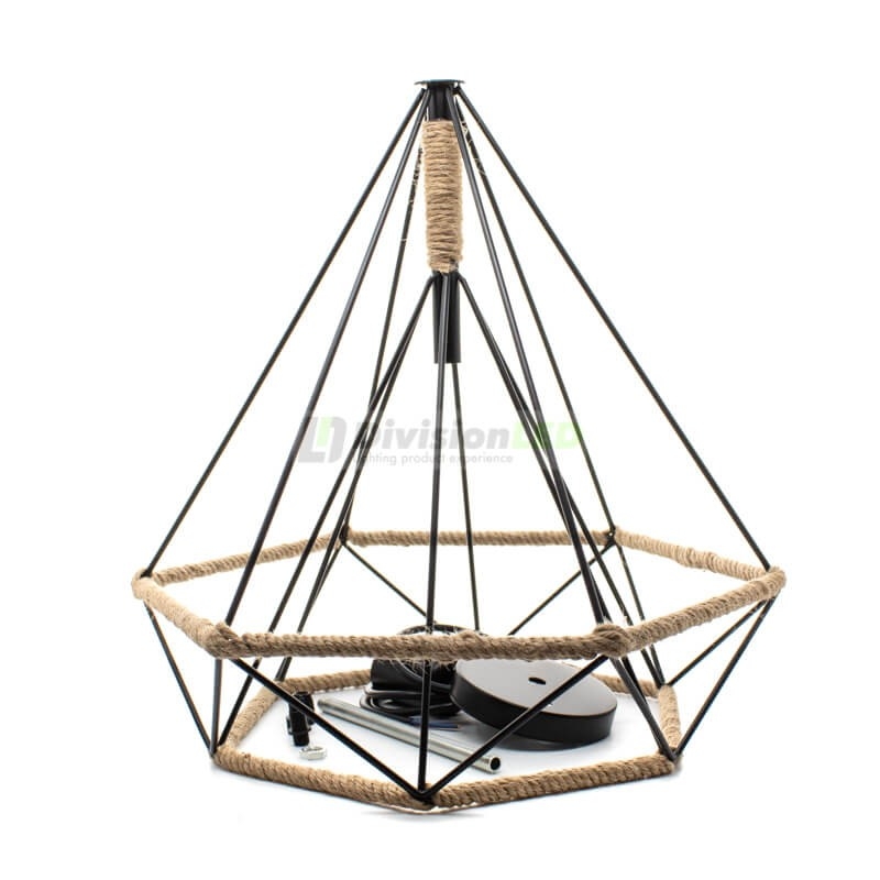 Lámpara de techo Kali Hexagonal ¡EN OFERTA! ¡imagen en 360°!