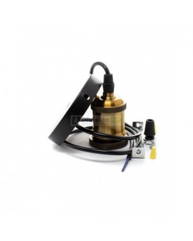 Portalámparas Nice dorado cepillado ¡EN OFERTA! ¡en 360°!